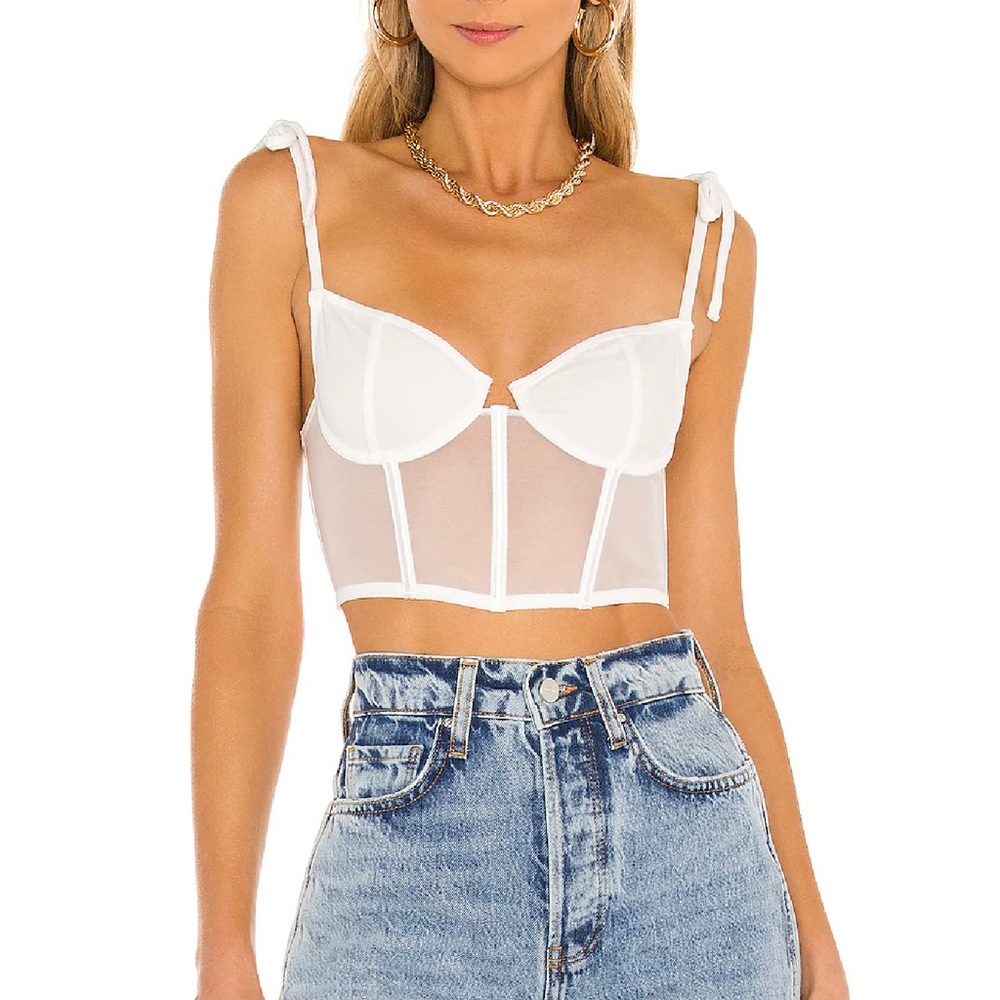 KAT THE LABEL Femme Bustier in White